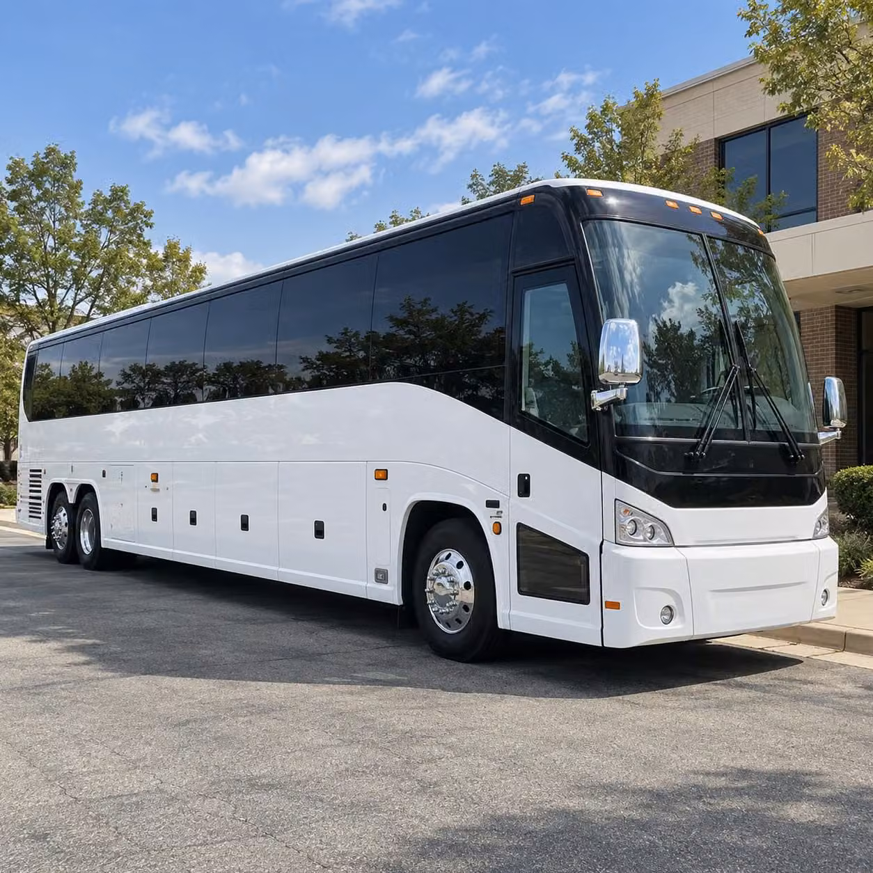 field trip buses for queens college campus tours and academic visits
